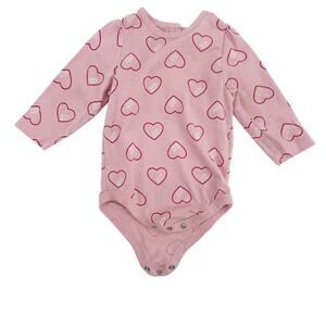 Juicy Couture pink hearts One Piece baby girls 6 9 months bodysuit